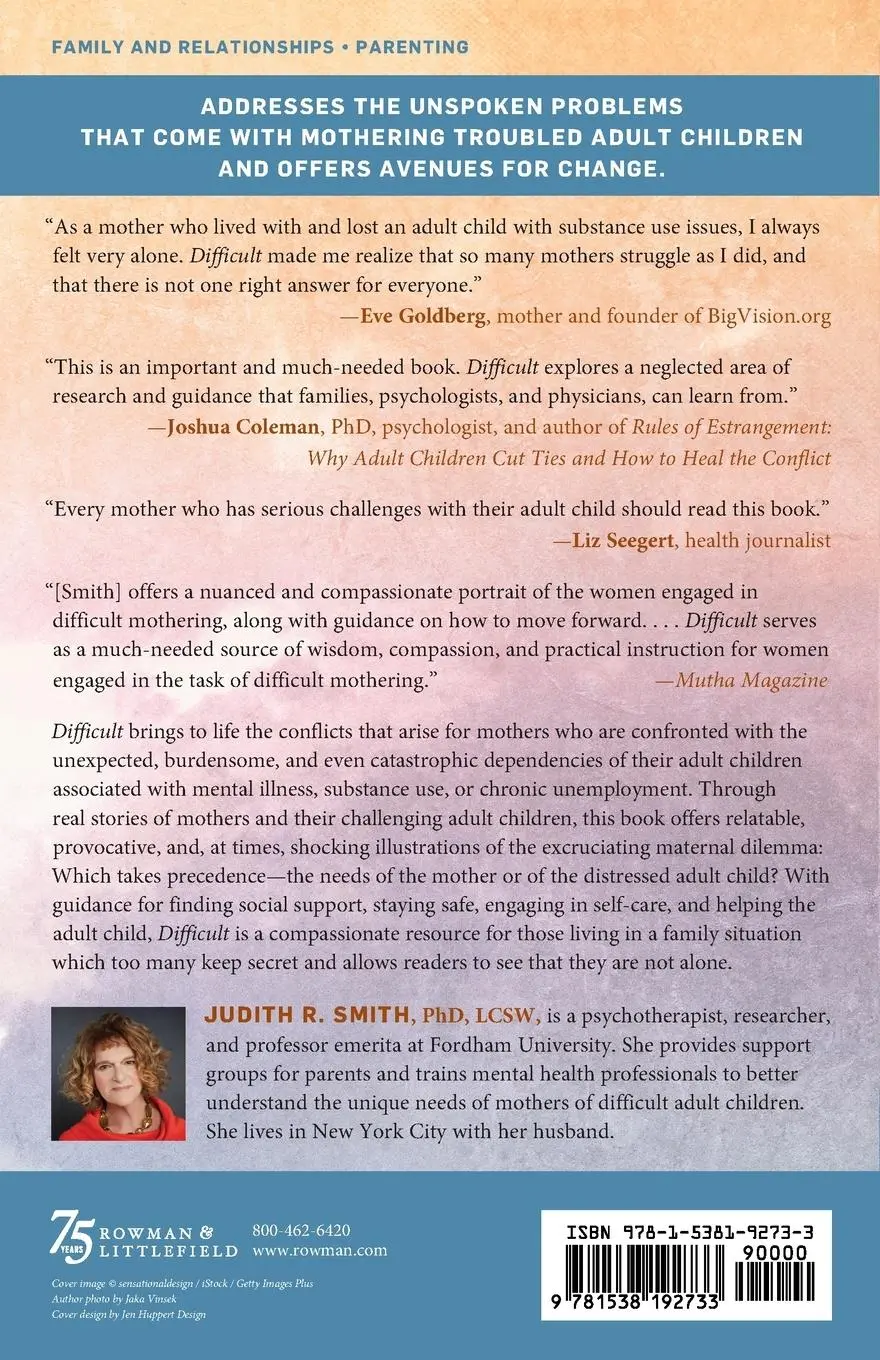 Rückseite: 9781538192733 | Difficult | Judith R. Smith | Taschenbuch | Englisch | 2024