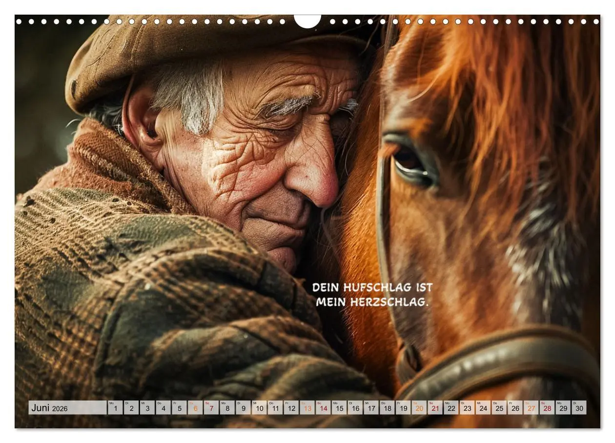 Bild: 9783457262733 | Pferde und Seelensprüche (Wandkalender 2026 DIN A3 quer), CALVENDO...
