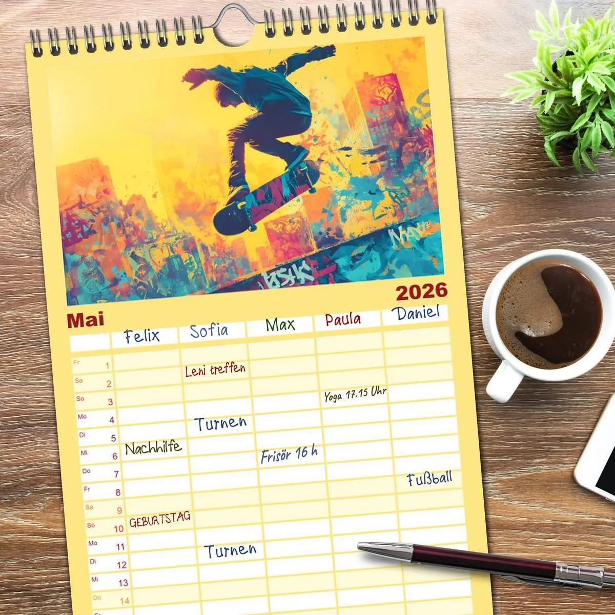 Bild: 9783516662733 | Familienplaner 2026 - Olympia. Anders. mit 5 Spalten (Wandkalender,...