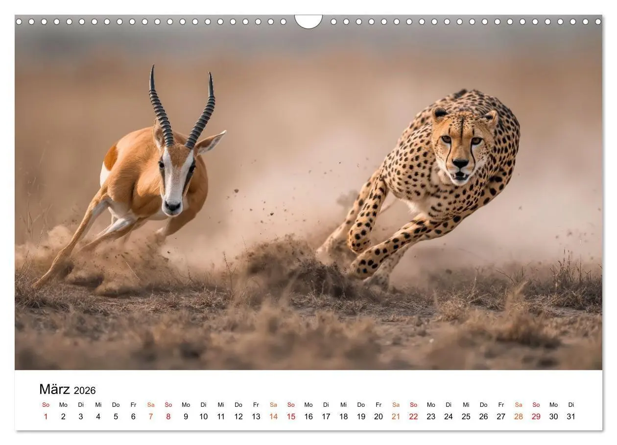Bild: 9783516732733 | Geparden - Eleganz auf vier Pfoten (Wandkalender 2026 DIN A3 quer),...