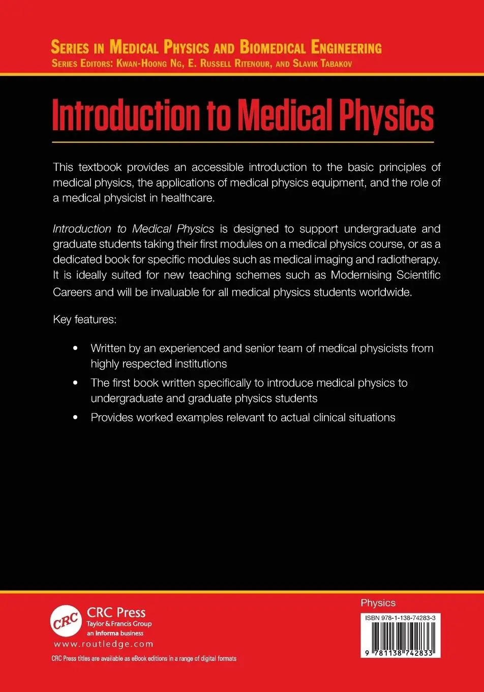 Rückseite: 9781138742833 | Introduction to Medical Physics | Stephen Keevil (u. a.) | Taschenbuch Rückseite: 9781138742833 | Introduction to Medical Physics | Stephen Keevil (u. a.) | Taschenbuch