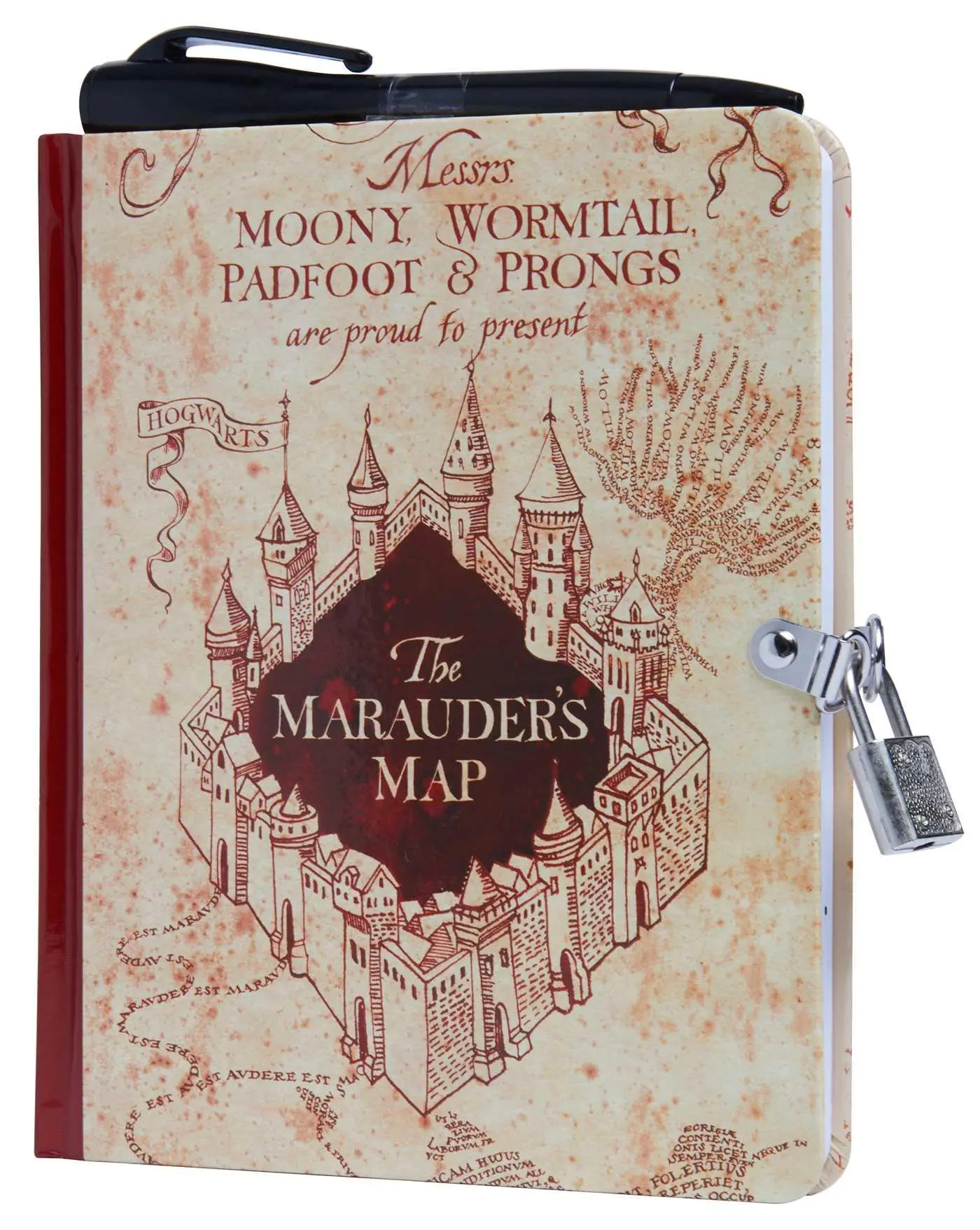 Cover: 9781647222833 | Harry Potter: Marauder's Map Invisible Ink Lock &amp; Key Diary | Editions