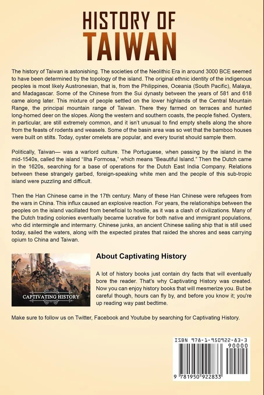 Rückseite: 9781950922833 | History of Taiwan | Captivating History | Taschenbuch | Englisch