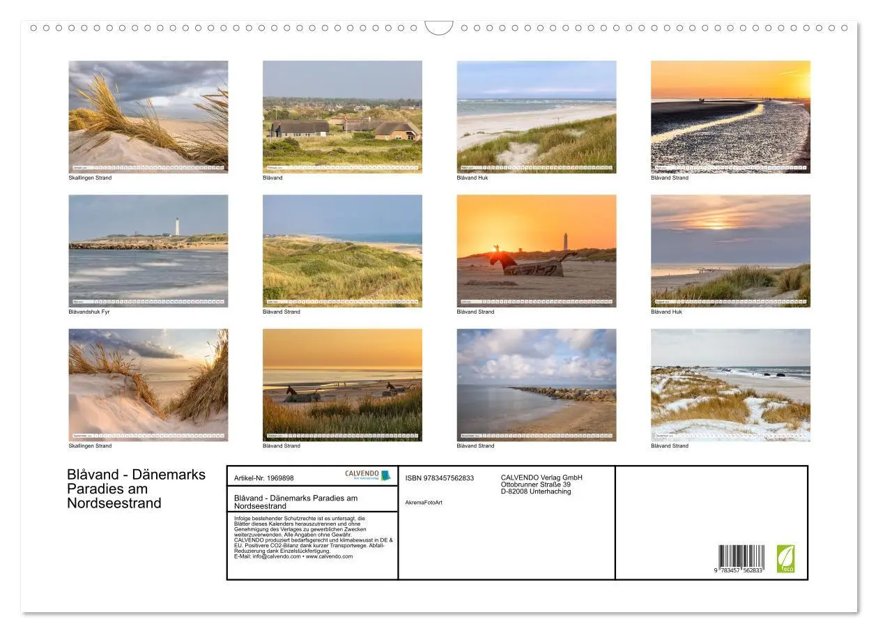 Bild: 9783457562833 | Blåvand - Dänemarks Paradies am Nordseestrand (Wandkalender 2026...