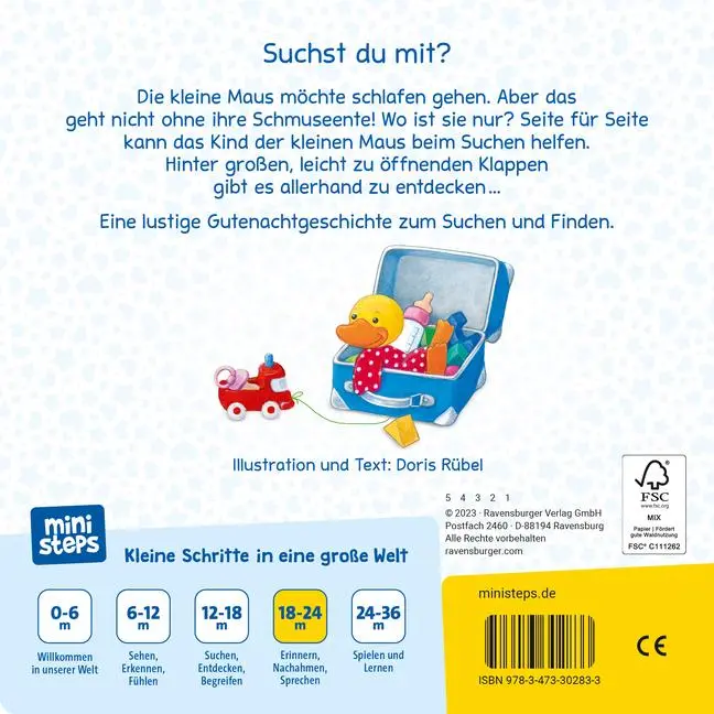 Bild: 9783473302833 | ministeps Kleine Ente, wo bist du? - ab 18 Monate | Doris Rübel | Buch