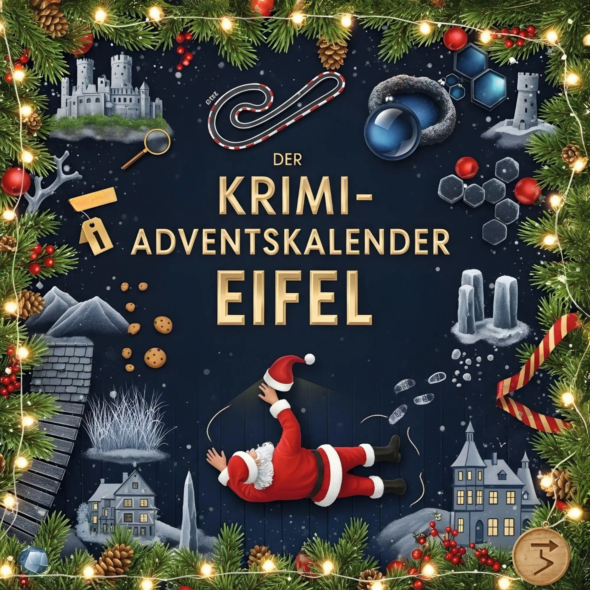 Cover: 9783695302833 | Der Krimi-Adventskalender Eifel | Mordsverdächtig in 24 Akten | Peters