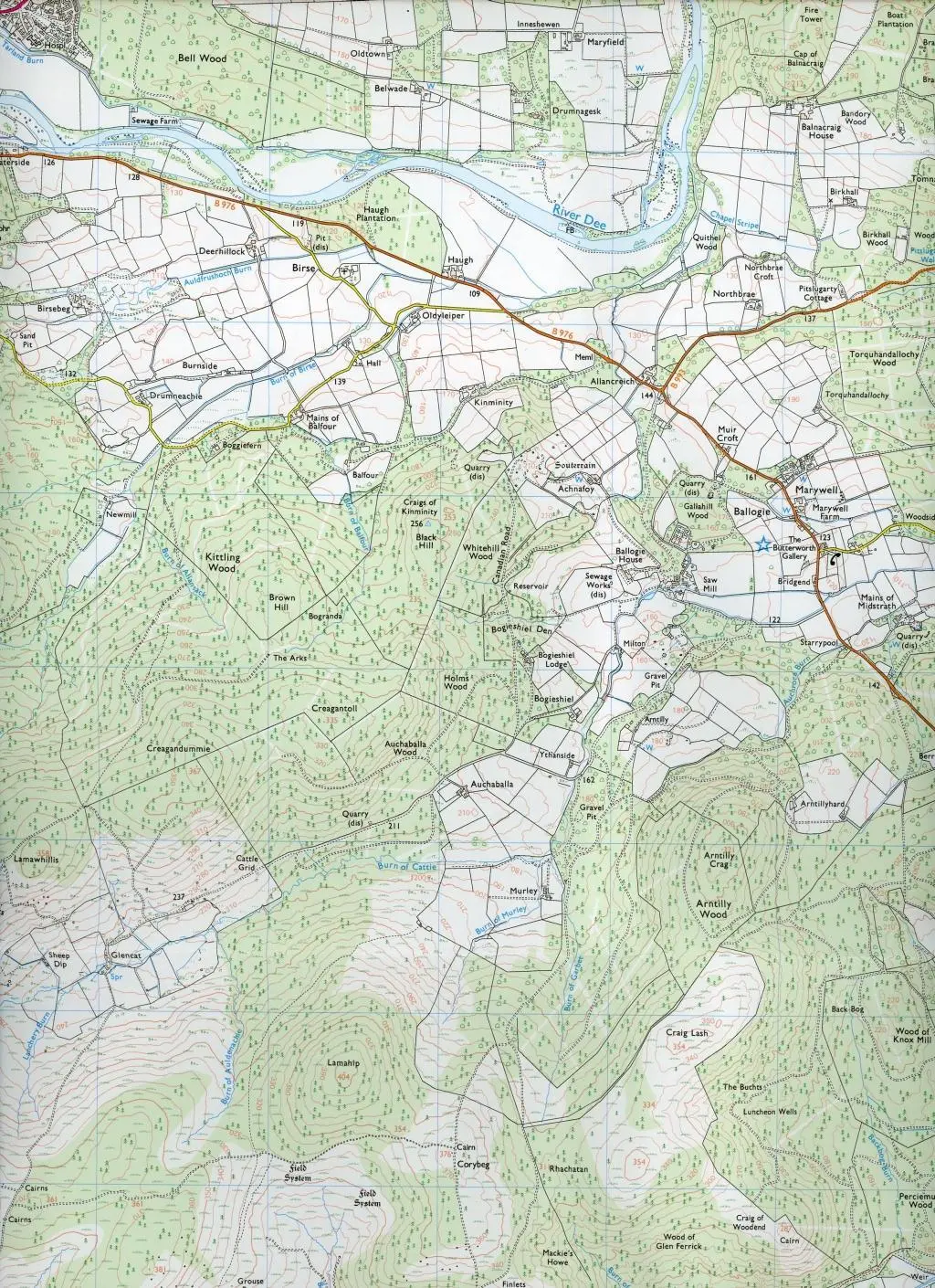 Bild: 9780319242933 | Glen Esk &amp; Glen Tanar, Aboyne &amp; Mount Keen | Ordnance Survey | 2015