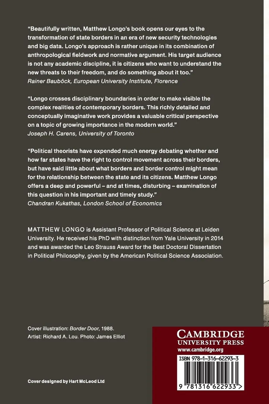Rückseite: 9781316622933 | The Politics of Borders | Matthew Longo | Taschenbuch | Englisch
