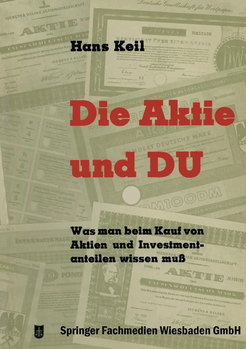 Cover: 9783322982933 | Die Aktie und Du | Hans Keil | Taschenbuch | 160 S. | Deutsch