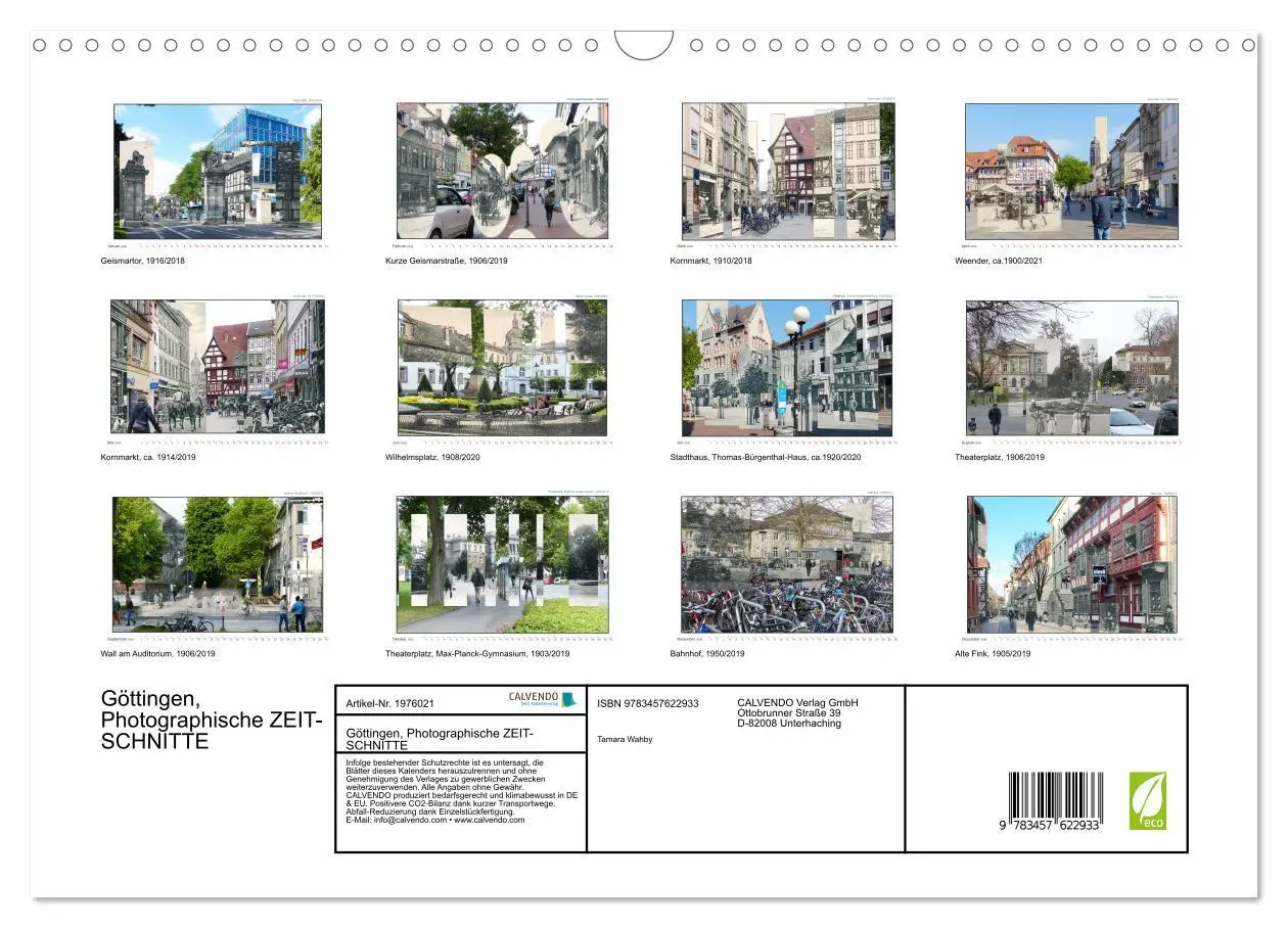 Bild: 9783457622933 | Göttingen, Photographische ZEIT-SCHNITTE (Wandkalender 2026 DIN A3...