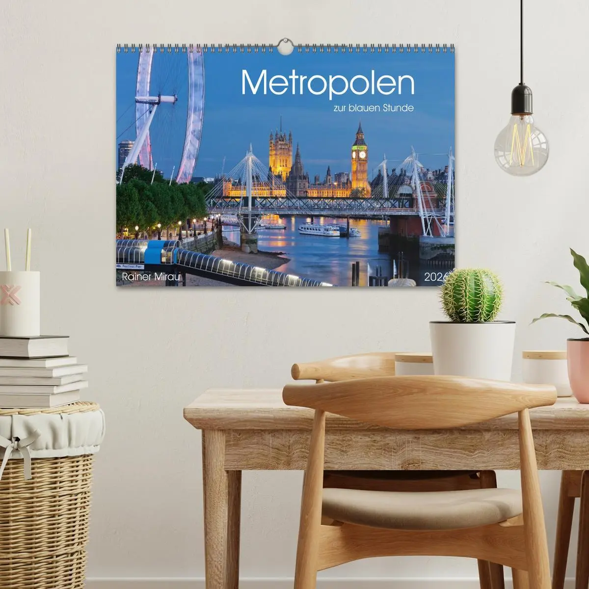 Bild: 9783516022933 | Metropolen zur blauen Stunde 2026 (Wandkalender 2026 DIN A3 quer),...