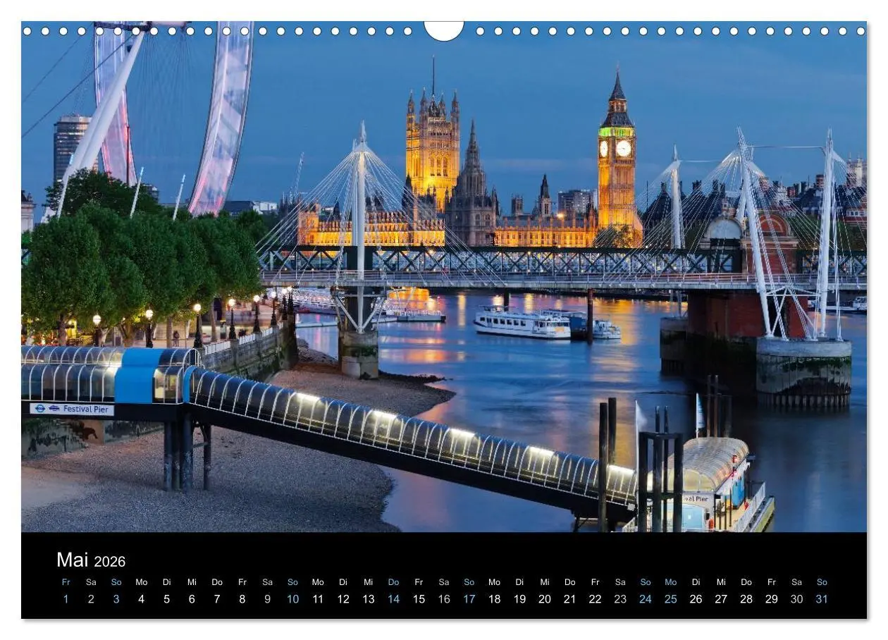 Bild: 9783516022933 | Metropolen zur blauen Stunde 2026 (Wandkalender 2026 DIN A3 quer),...