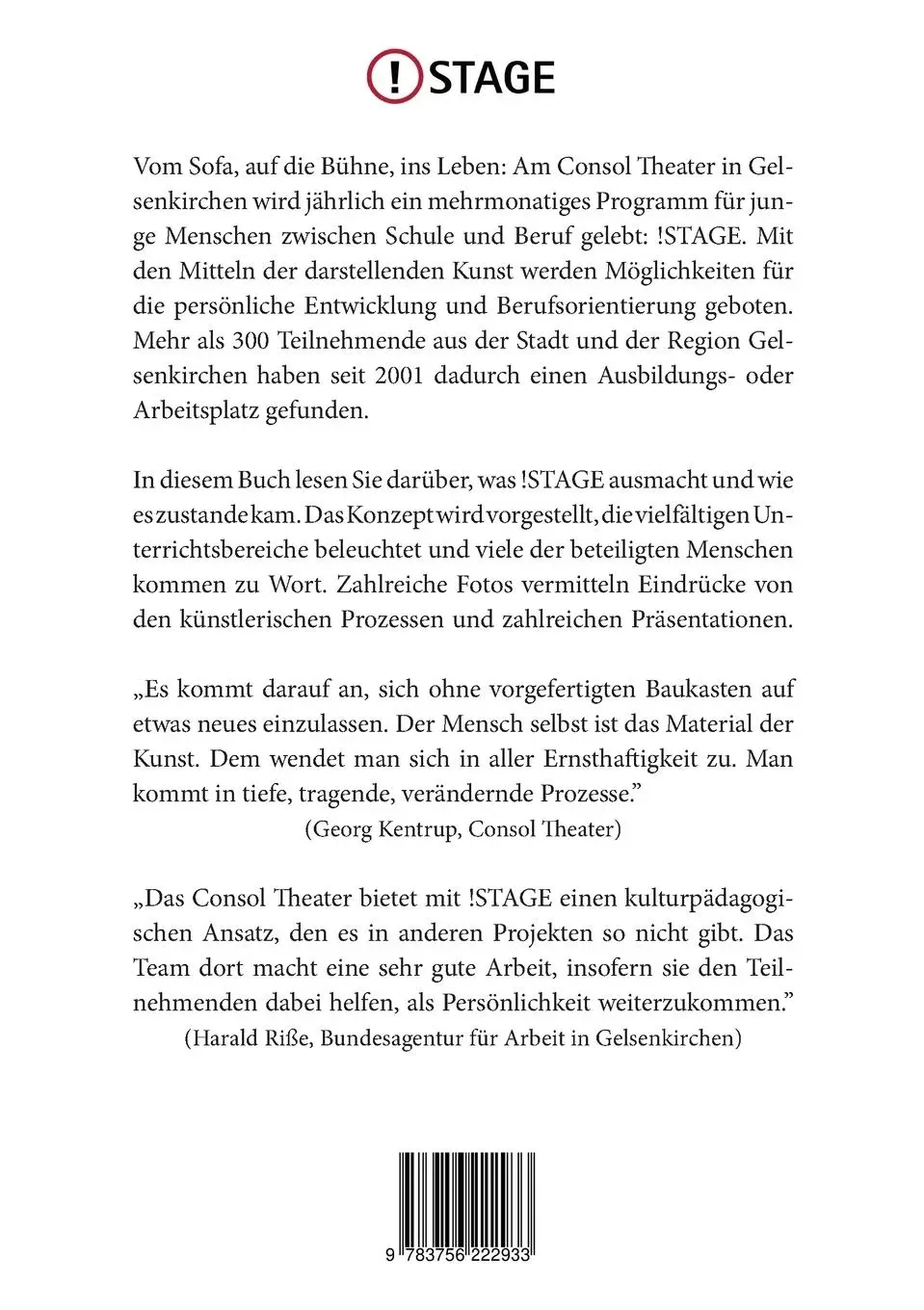 Rückseite: 9783756222933 | Theater zwischen Schule und Beruf | Peter Krause | Taschenbuch | 2022