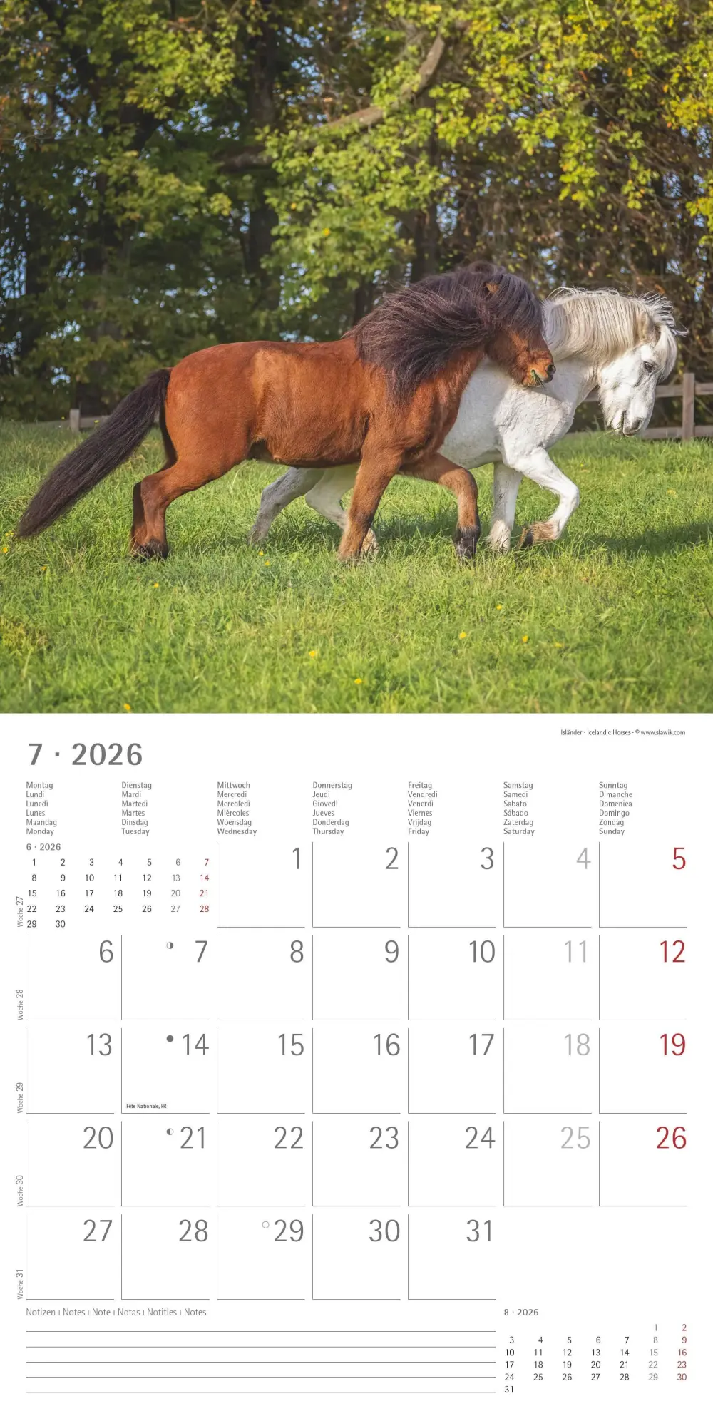 Bild: 4069095003033 | Pferde 2026 - Broschürenkalender 30x30 cm (30x60 geöffnet) -...