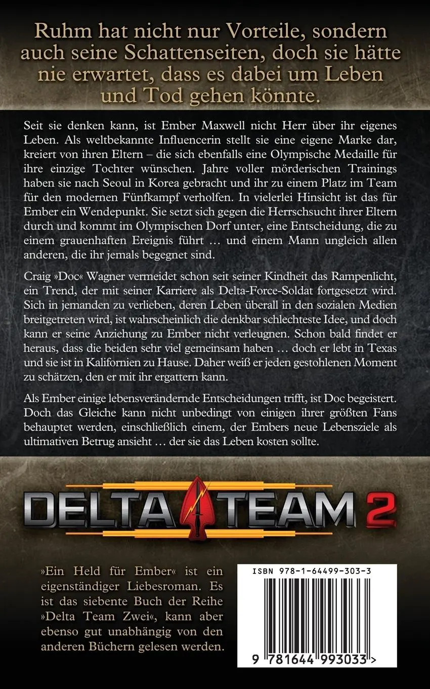 Rückseite: 9781644993033 | Ein Held für Ember | Susan Stoker | Taschenbuch | Delta Team Zwei