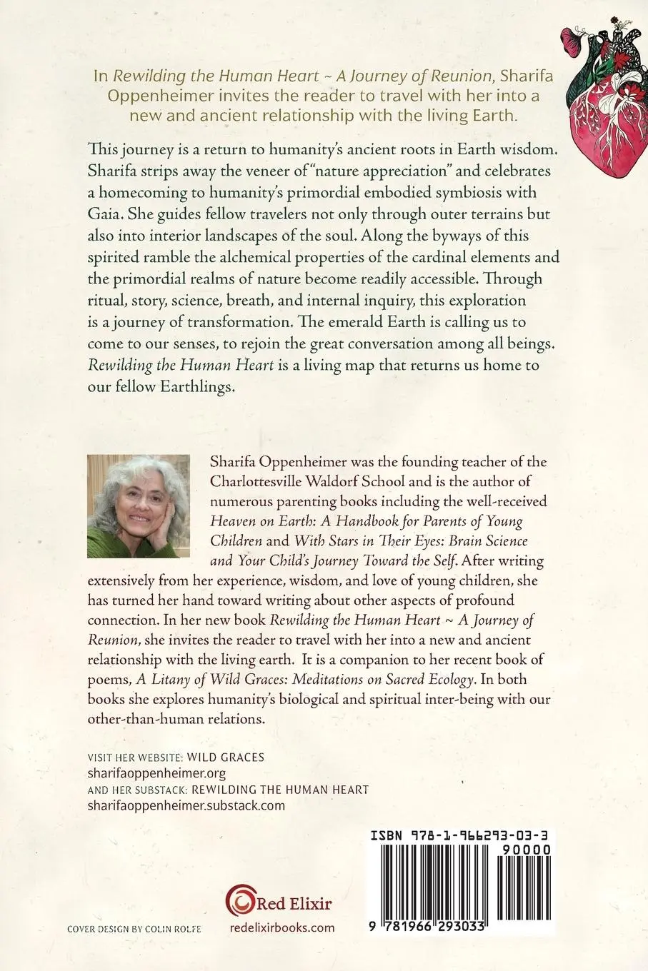 Rückseite: 9781966293033 | Rewilding the Human Heart | A Journey of Reunion | Sharifa Oppenheimer