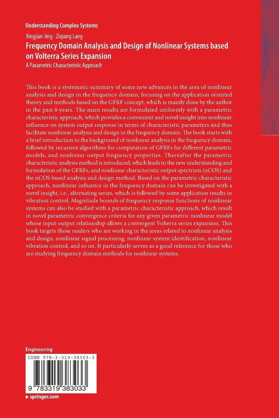 Rückseite: 9783319383033 | Frequency Domain Analysis and Design of Nonlinear Systems based on...