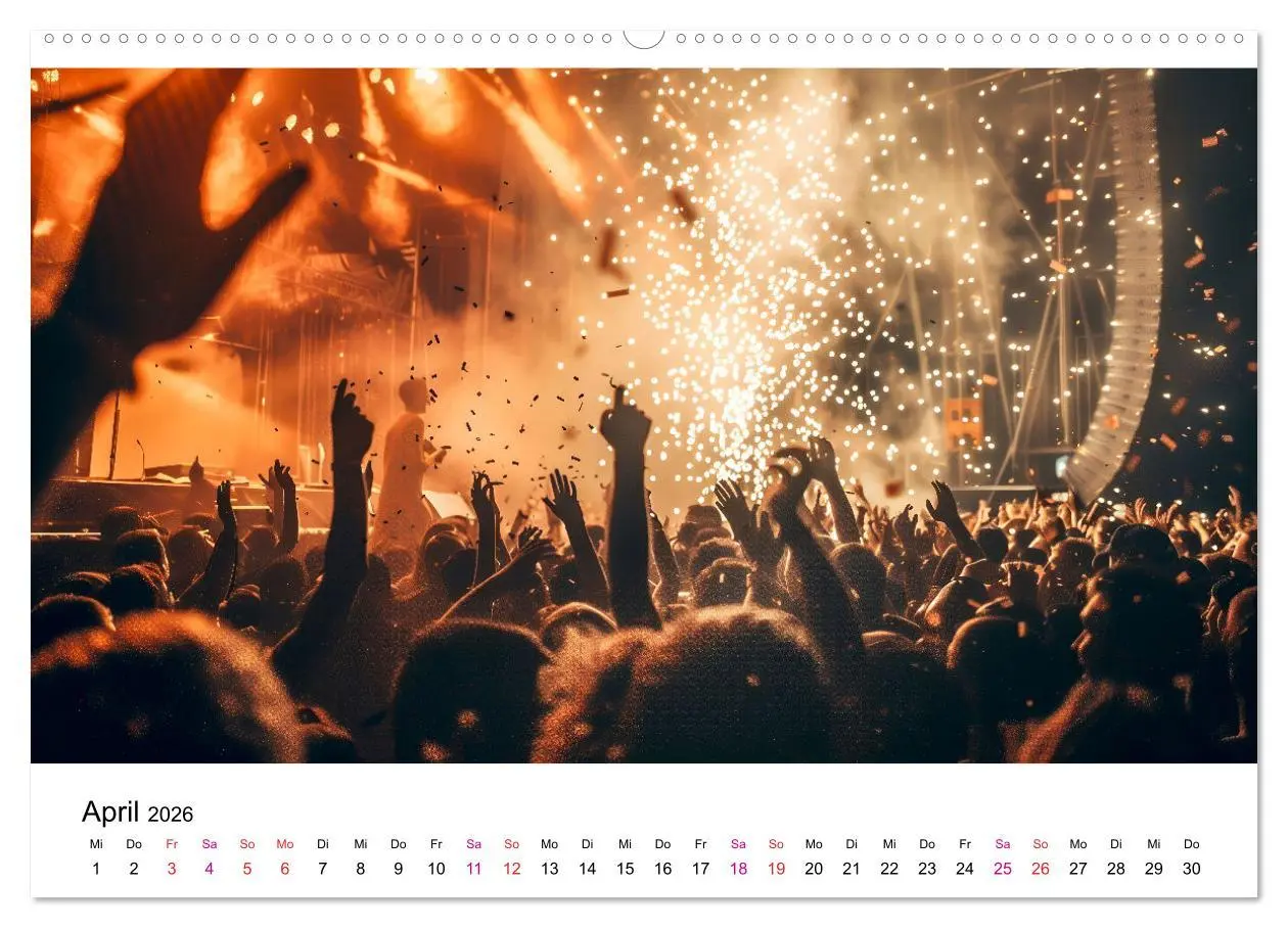 Bild: 9783457373033 | Festival Time (hochwertiger Premium Wandkalender 2026 DIN A2 quer),...