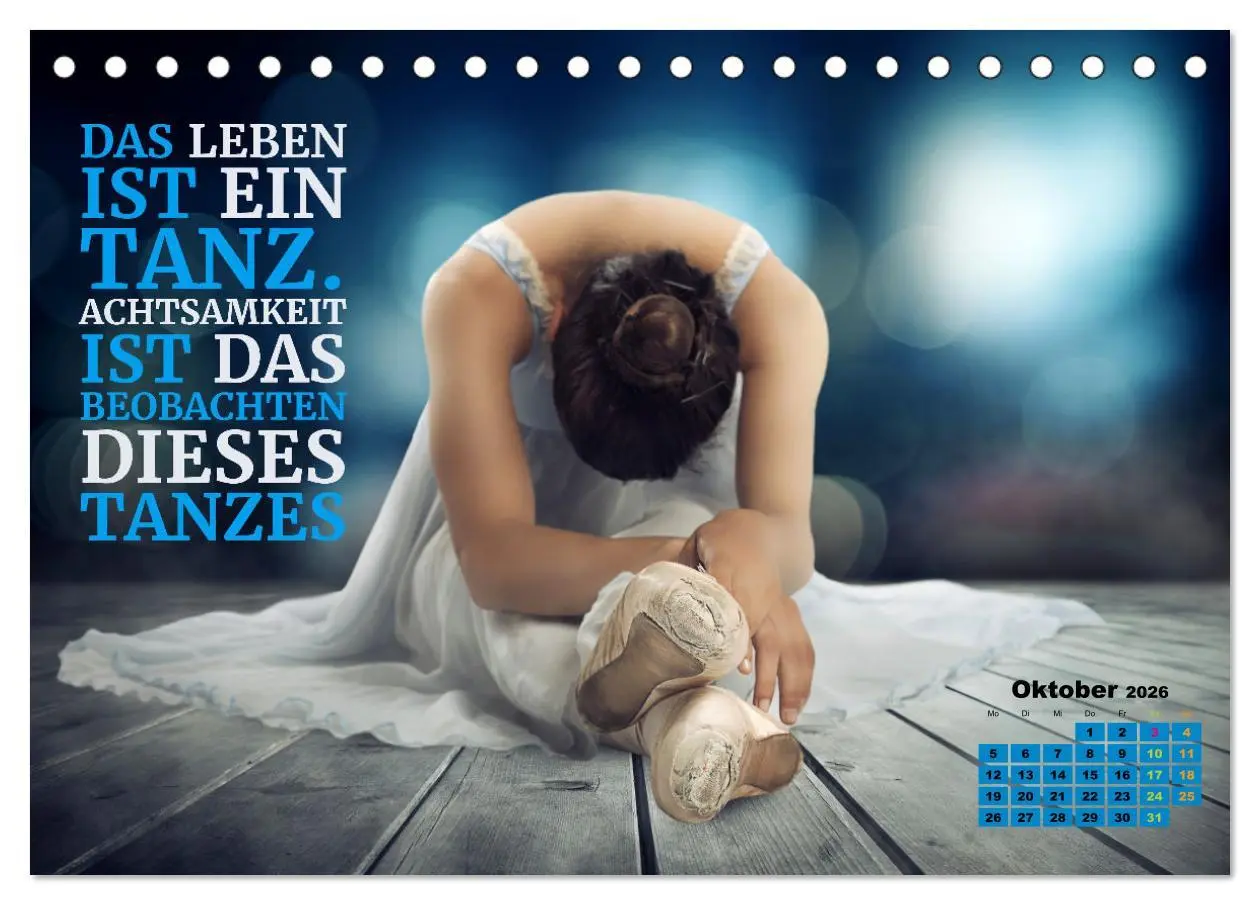 Bild: 9783457513033 | Ballett mit einem Hauch Poesie (Tischkalender 2026 DIN A5 quer),...