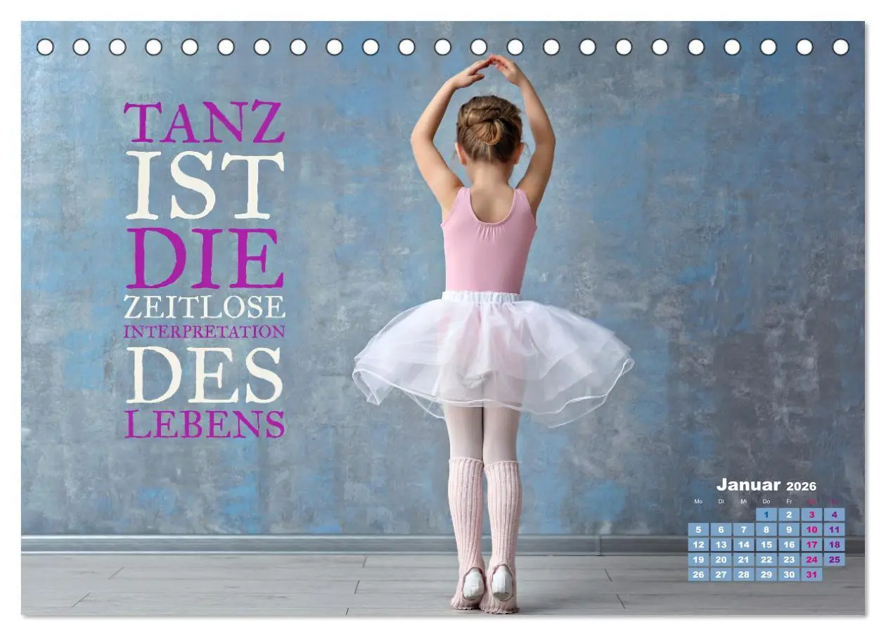 Bild: 9783457513033 | Ballett mit einem Hauch Poesie (Tischkalender 2026 DIN A5 quer),...