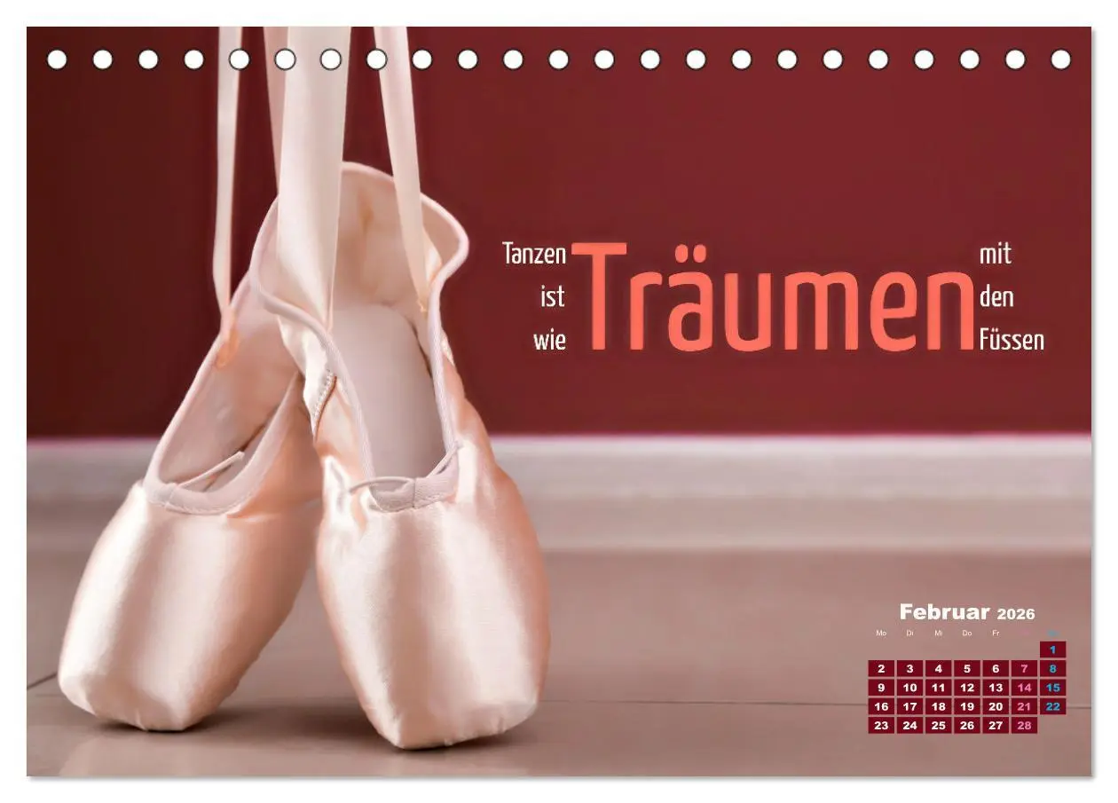 Bild: 9783457513033 | Ballett mit einem Hauch Poesie (Tischkalender 2026 DIN A5 quer),...