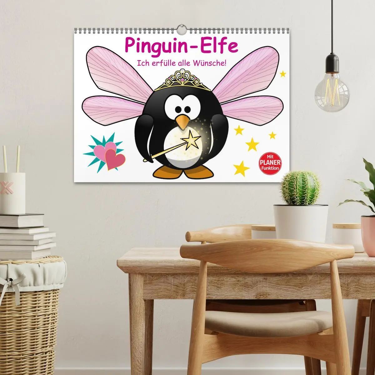 Bild: 9783457993033 | Pinguin-Elfe (Wandkalender 2026 DIN A3 quer), CALVENDO Monatskalender