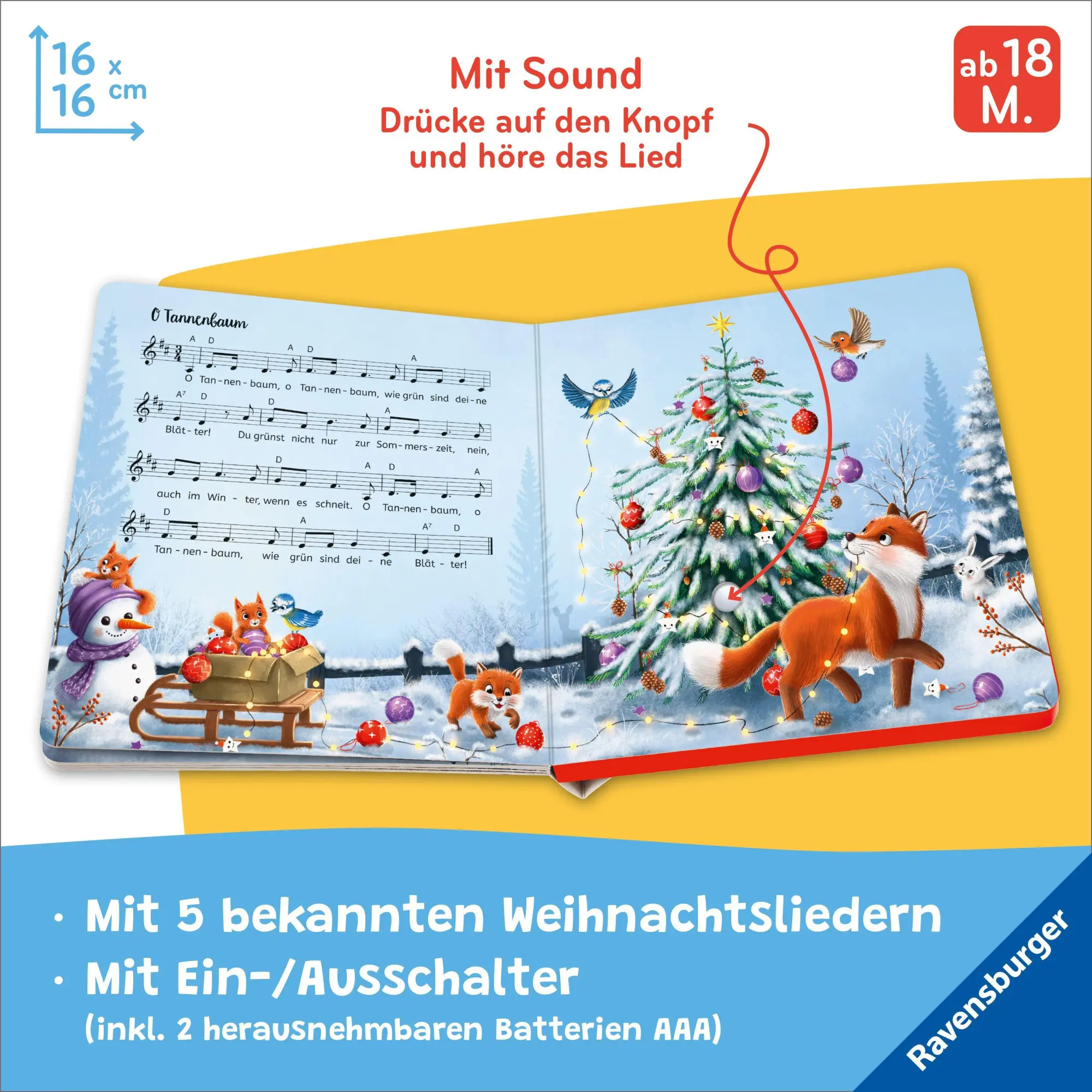 Bild: 9783473423033 | Hör mal hin - O Tannenbaum: Meine schönsten Weihnachtslieder | Buch