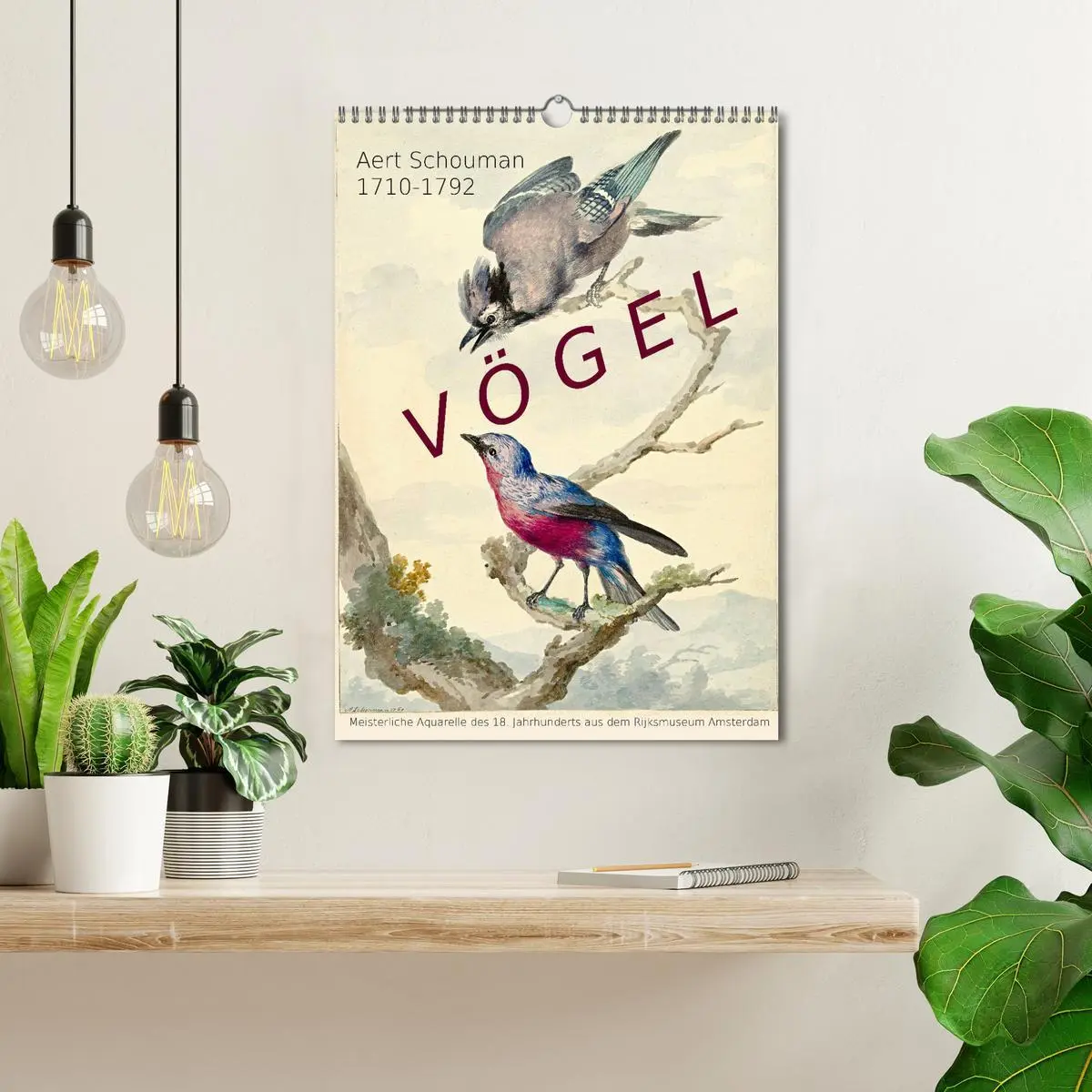Bild: 9783516393033 | Aert Schouman. VÖGEL (Wandkalender 2026 DIN A3 hoch), CALVENDO...