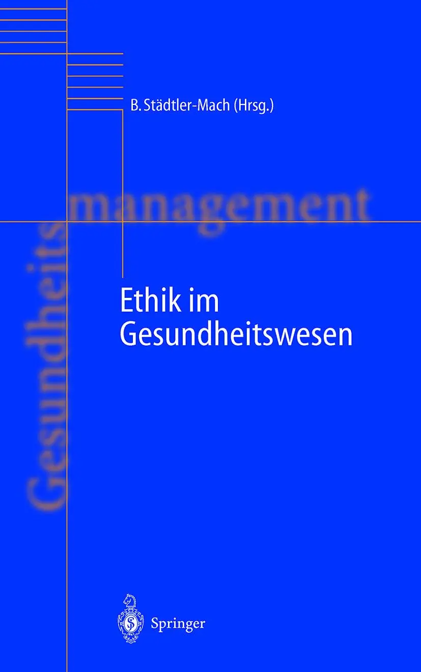 Cover: 9783642643033 | Ethik im Gesundheitswesen | Barbara Städtler-Mach | Taschenbuch | ix