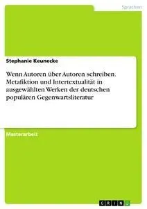Cover: 9783668863033 | Wenn Autoren über Autoren schreiben. Metafiktion und...