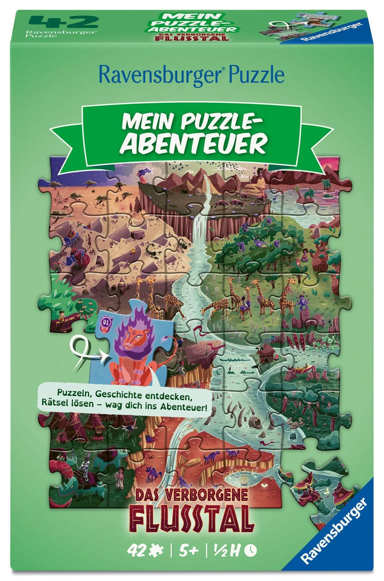 Cover: 4005555043133 | Kinderpuzzle 42 Teile - Mein Puzzle-Abenteuer: Das verborgene Flusstal