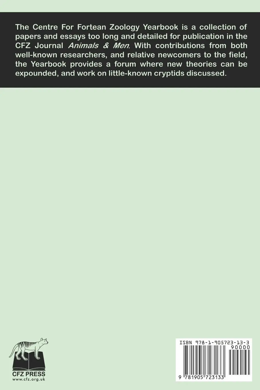 Rückseite: 9781905723133 | The Centre for Fortean Zoology 2007 Yearbook | Jonathan Downes | Buch