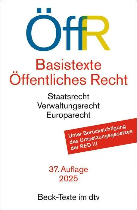 Cover: 9783423533133 | Basistexte Öffentliches Recht. ÖffR | Taschenbuch | Beck-Texte im dtv