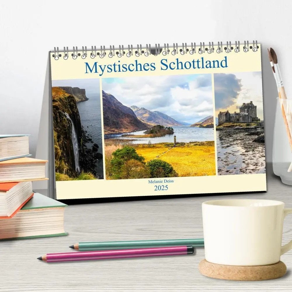 Bild: 9783435273133 | Mystisches Schottland (Tischkalender 2025 DIN A5 quer), CALVENDO...