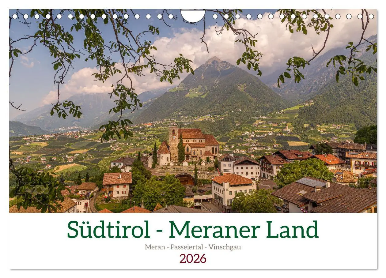 Cover: 9783457363133 | Südtirol - Meraner Land (Wandkalender 2026 DIN A4 quer), CALVENDO...