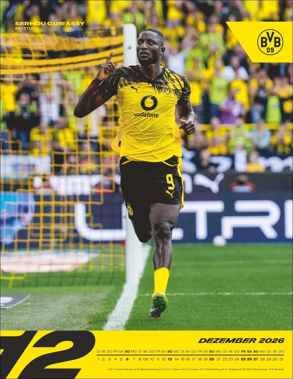 Bild: 9783756413133 | BVB Posterkalender 2026 | Heye | Kalender | Bundesliga Kalender Heye