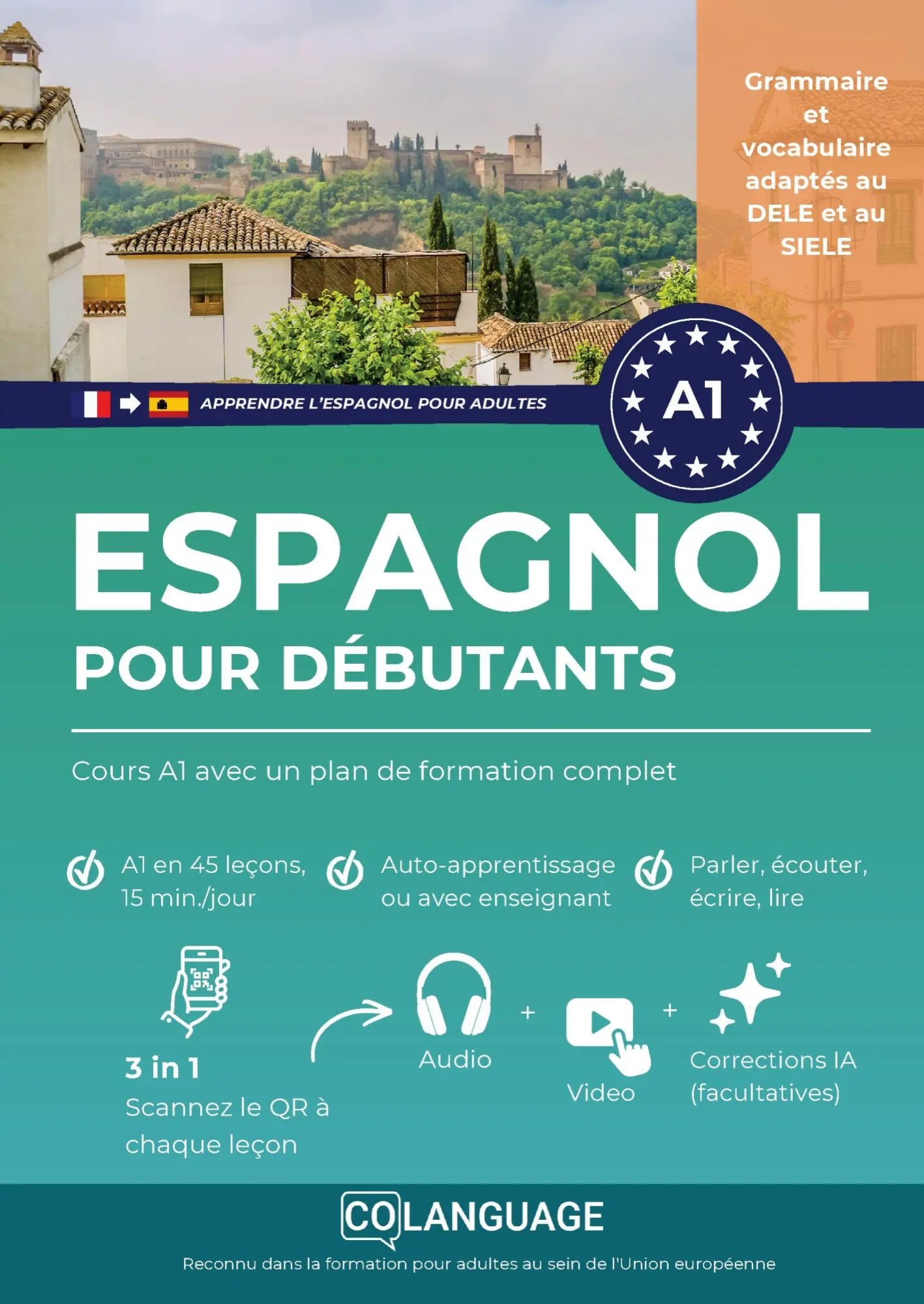 Cover: 9791388253133 | Apprendre l'espagnol pour débutants : Cours A1 avec un plan de...