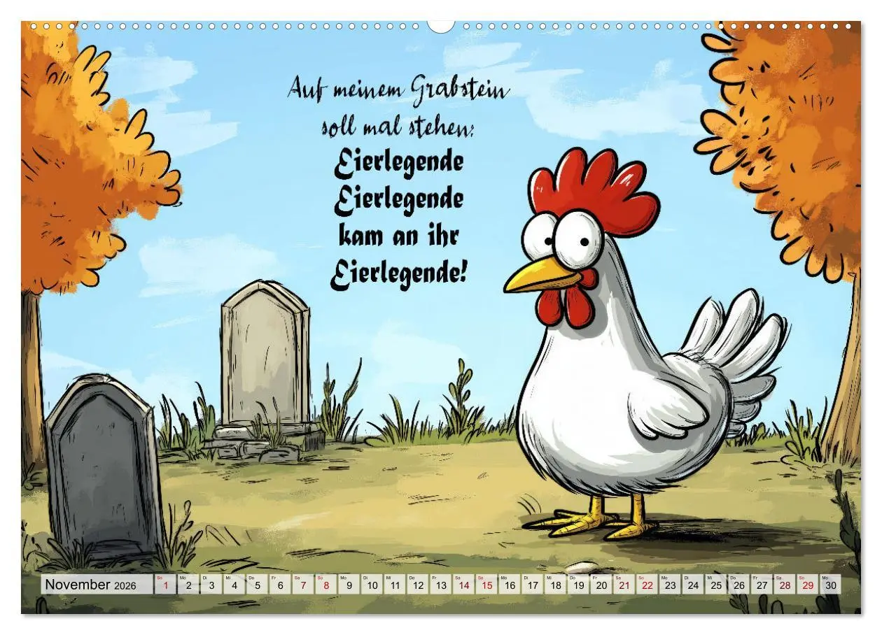 Bild: 9783457353233 | Verrücktes Hühnervolk (hochwertiger Premium Wandkalender 2026 DIN...