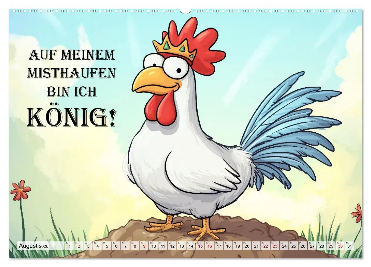 Bild: 9783457353233 | Verrücktes Hühnervolk (hochwertiger Premium Wandkalender 2026 DIN...