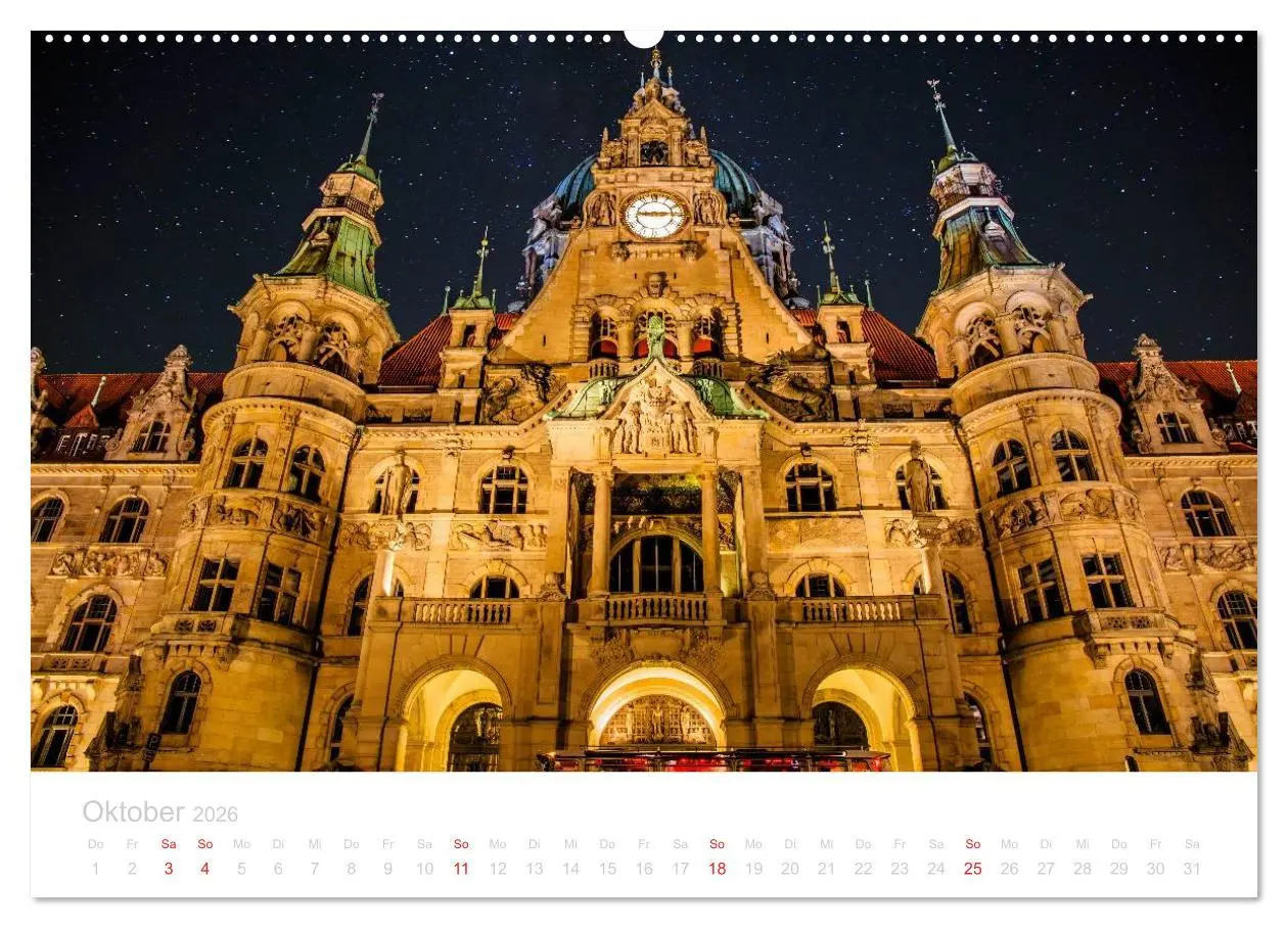 Bild: 9783457973233 | Hannover bei Nacht (hochwertiger Premium Wandkalender 2026 DIN A2...