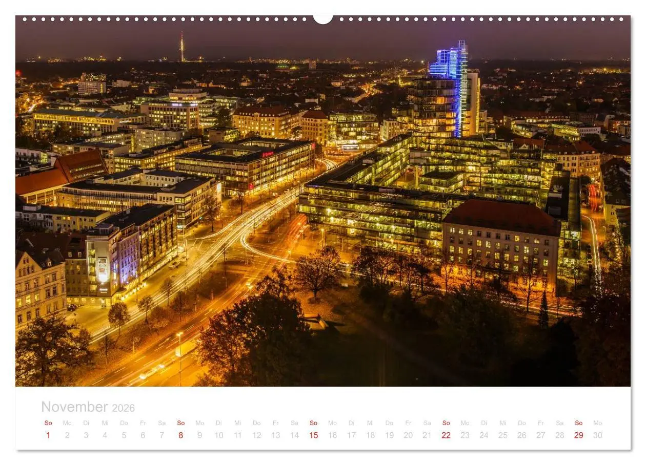 Bild: 9783457973233 | Hannover bei Nacht (hochwertiger Premium Wandkalender 2026 DIN A2...