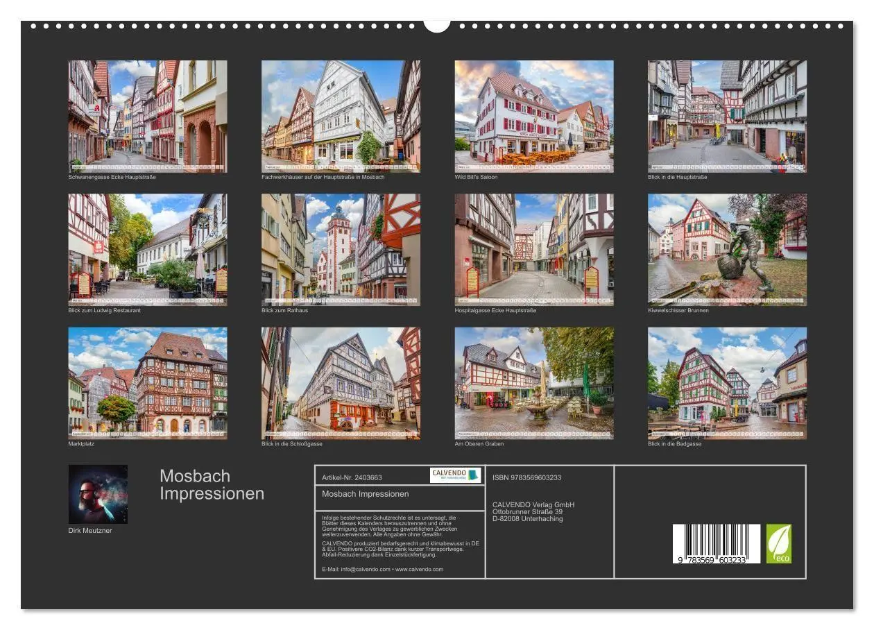 Bild: 9783569603233 | Mosbach Impressionen (hochwertiger Premium Wandkalender 2027 DIN A2...