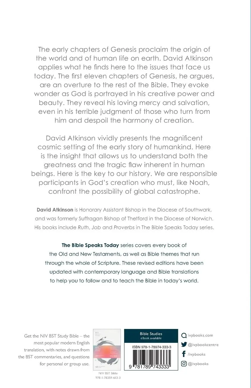 Rückseite: 9781789743333 | The Message of Genesis 1-11 | The Dawn of Creation | David Atkinson