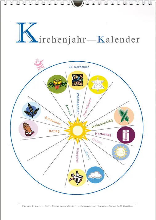 Cover: 9783290173333 | Kirchenjahr-Kalender | Claudine Horat | Kalender | Kalender