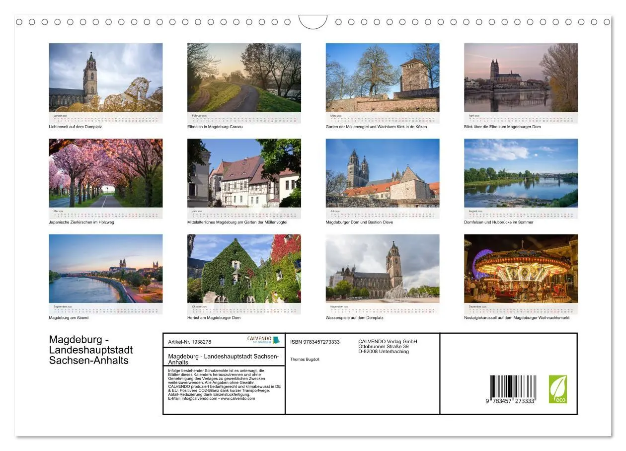 Bild: 9783457273333 | Magdeburg - Landeshauptstadt Sachsen-Anhalts (Wandkalender 2026 DIN...