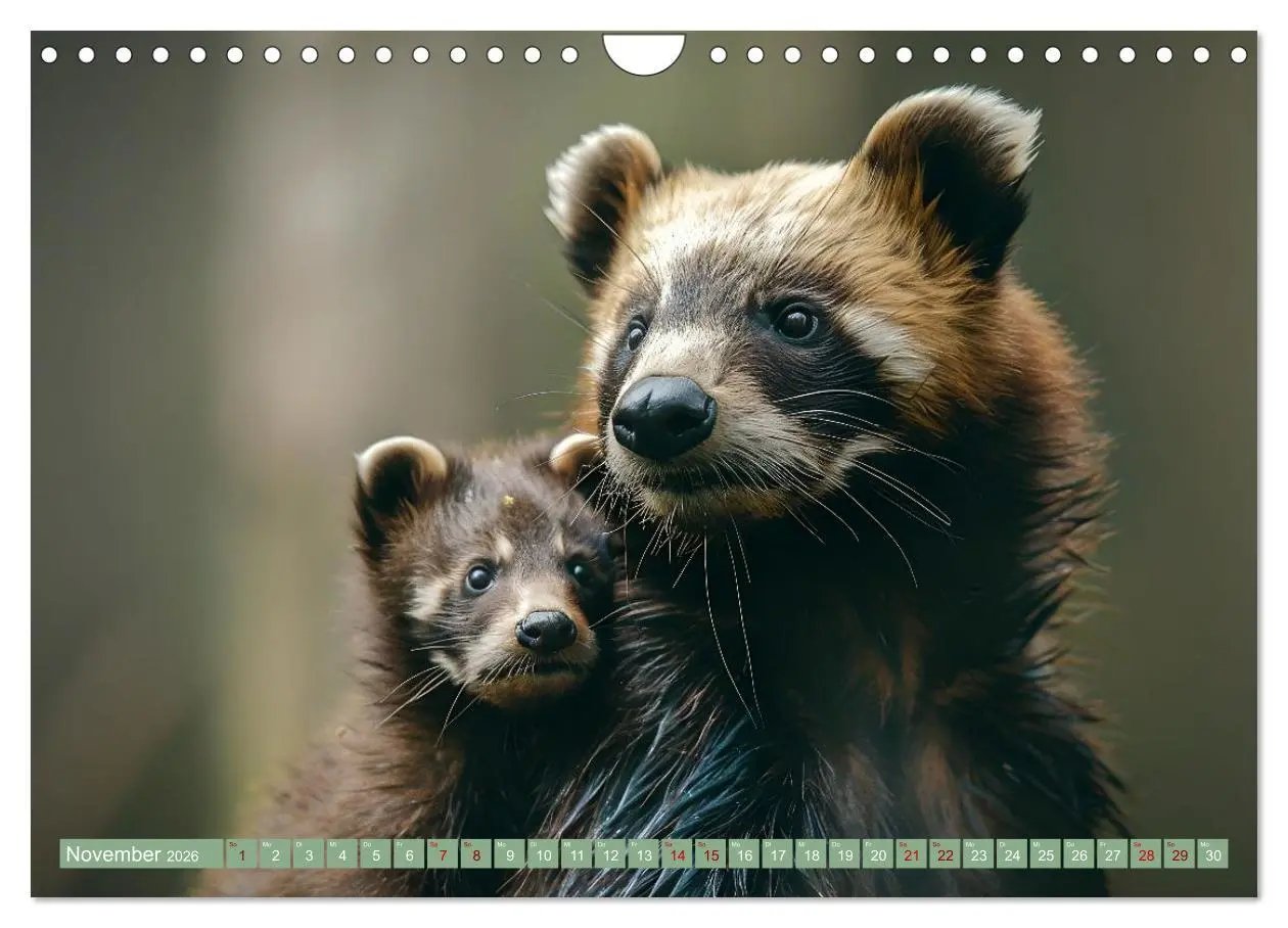 Bild: 9783457343333 | Tierkinder des Nordens (Wandkalender 2026 DIN A4 quer), CALVENDO...