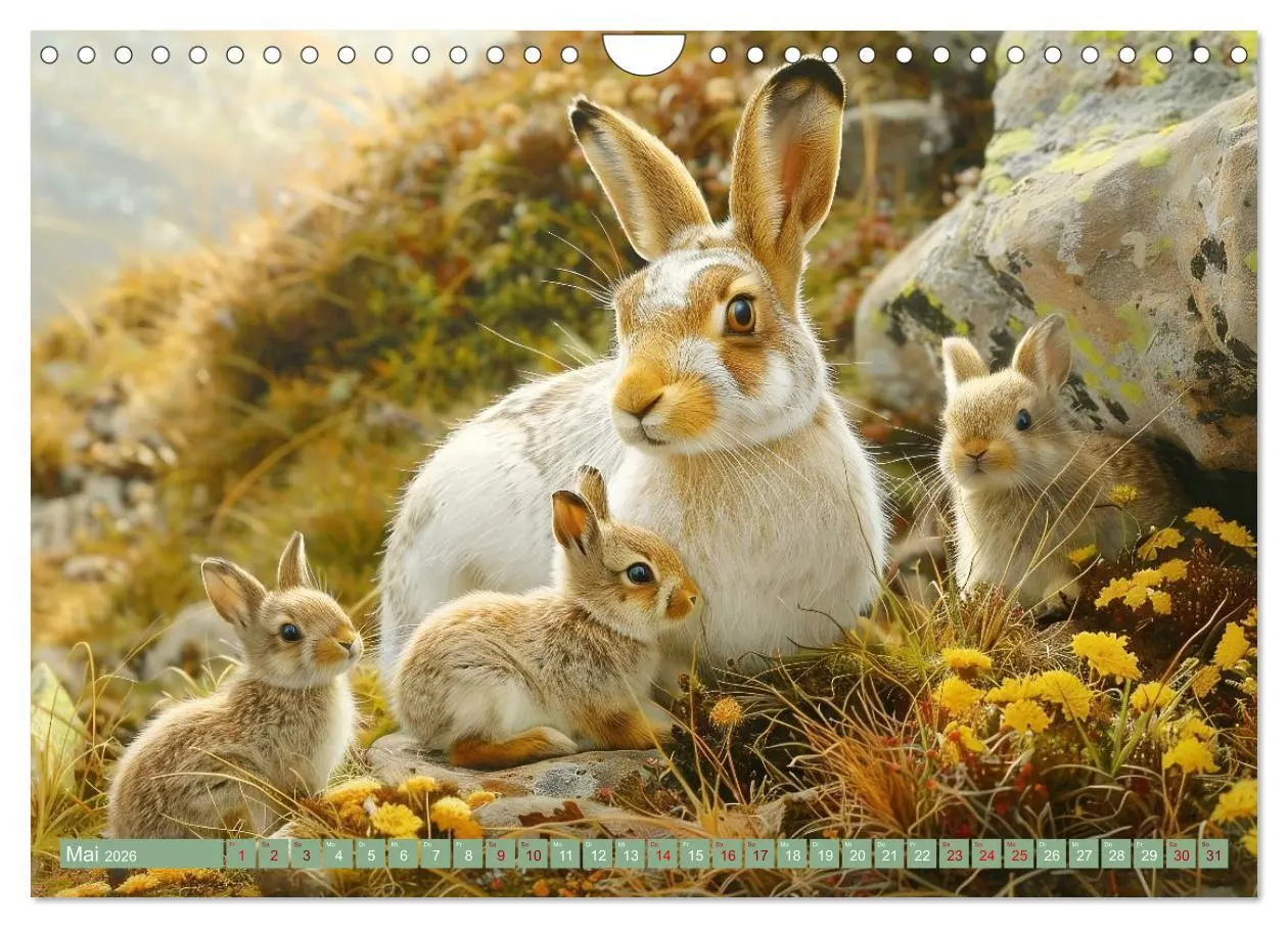 Bild: 9783457343333 | Tierkinder des Nordens (Wandkalender 2026 DIN A4 quer), CALVENDO...