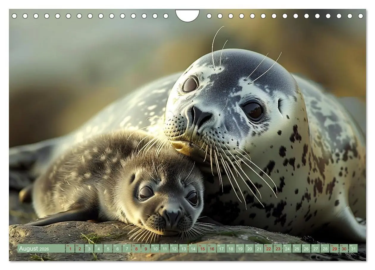 Bild: 9783457343333 | Tierkinder des Nordens (Wandkalender 2026 DIN A4 quer), CALVENDO...