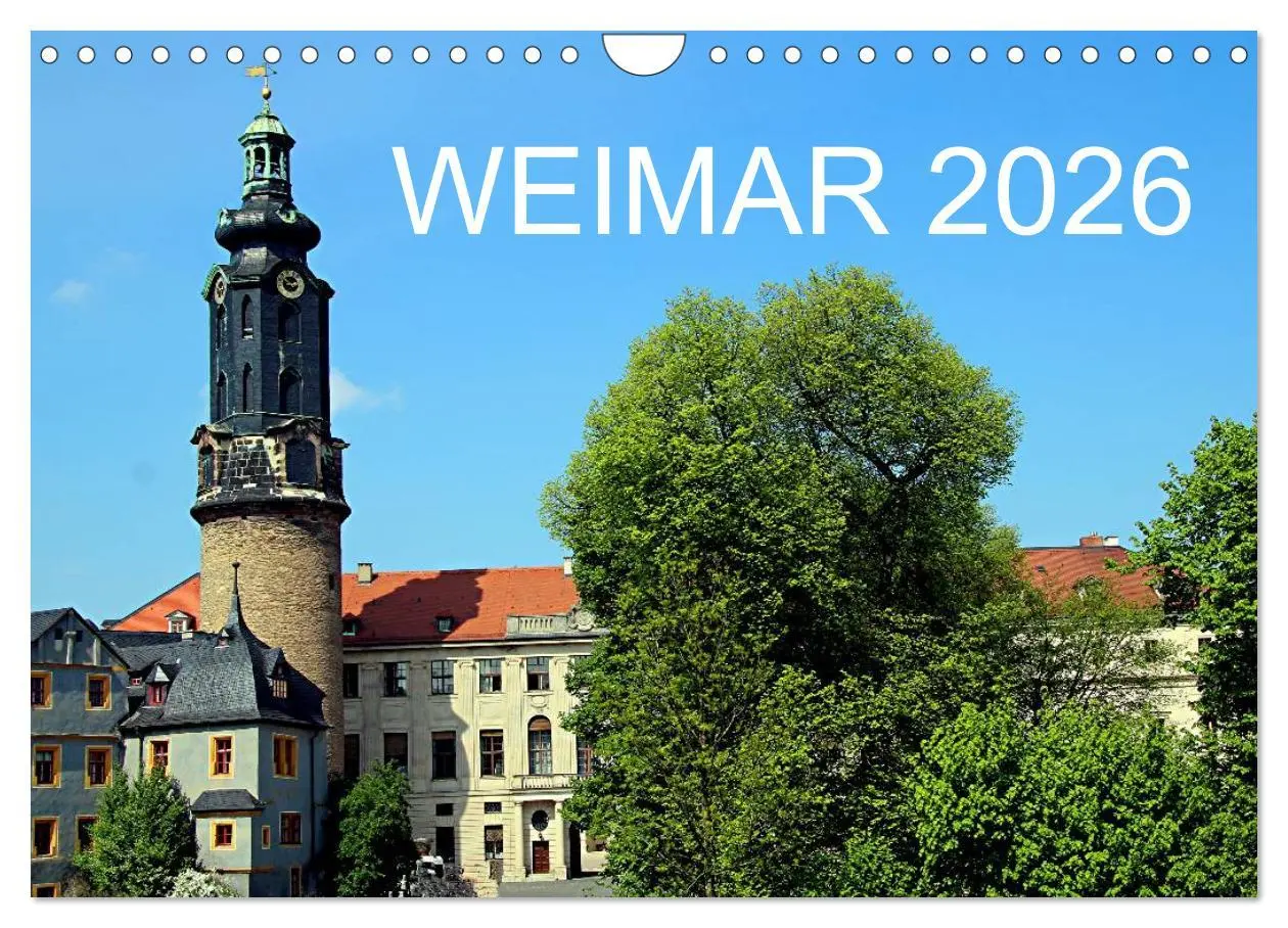 Cover: 9783516123333 | Weimar 2026 (Wandkalender 2026 DIN A4 quer), CALVENDO Monatskalender