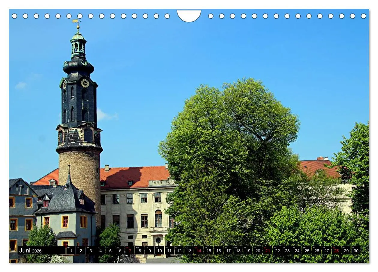Bild: 9783516123333 | Weimar 2026 (Wandkalender 2026 DIN A4 quer), CALVENDO Monatskalender